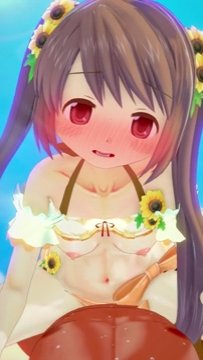 水着姿の鶴乃ちゃんとキスハメ中出しえっち サンプル画像