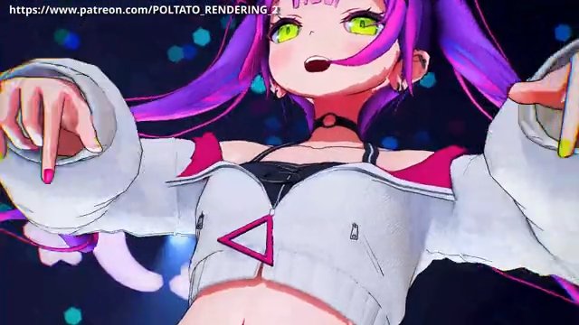 【MMD ホロライブ】《Towa (常闇トワ)》~《Giga - CH4NGE ft.Kafu》 サンプル画像