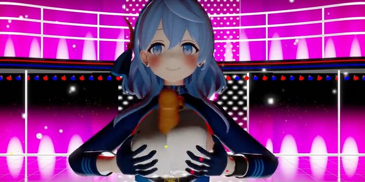 【MMD】パイズリ吹っ切れた アコ【ブルアカ】