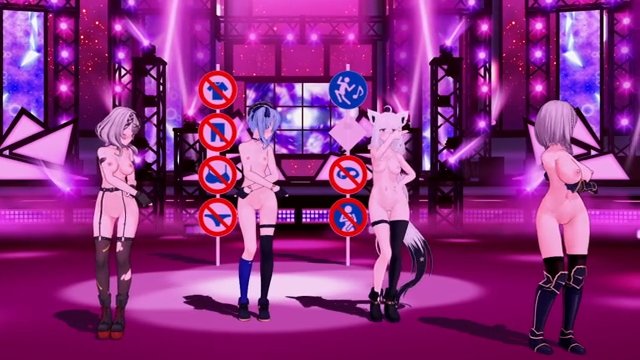 ホロライブの四人でOppa, Do You Trust Me? サンプル画像