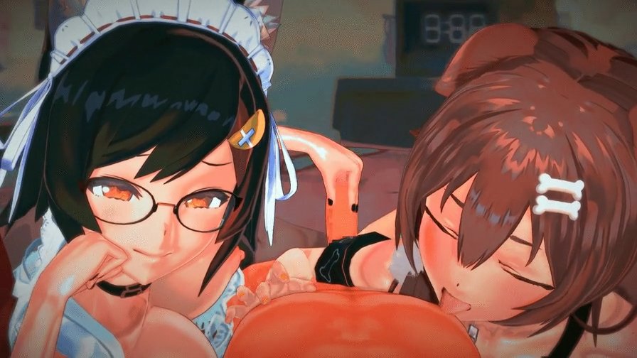 ミオちゃんところねちゃんが二人でご奉仕してくれる夢みたいなシチュエーションｗ サンプル画像