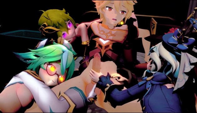 [原神]玩原神的午夜后宫2 午夜胸零[The Ghost] サンプル画像