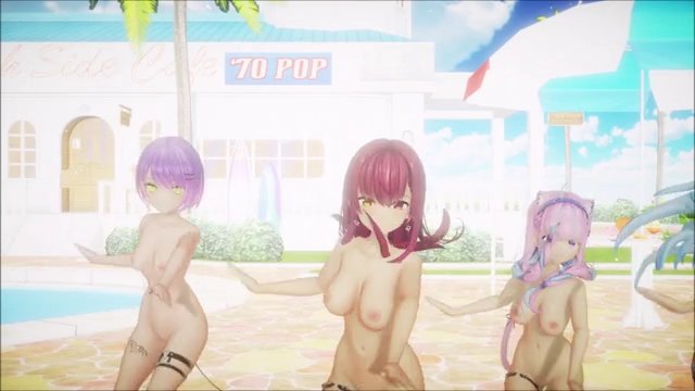 【MMDホロライブ】常闇トワ＆宝鐘マリン＆雪花ラミィ＆湊アクア＆沙花叉クロヱ まっさらブルージーンズ