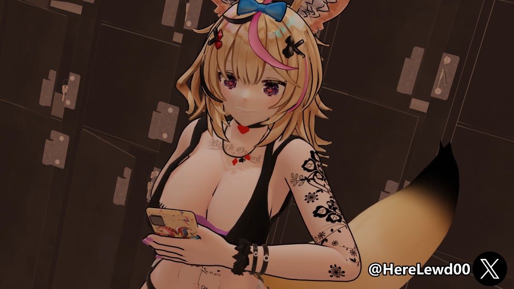 デカ乳をもてあそばれる尾丸ポルカ サンプル画像