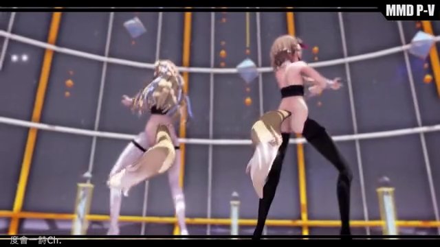 【MMD ホロライブEN】FUWAMOCO INTERGALACTIA  逆兔 ver. サンプル画像