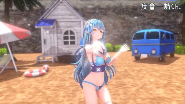 【ホロライブMMD 紳士向】『QREENCARD』by 雪花ラミィ 差分 サンプル画像