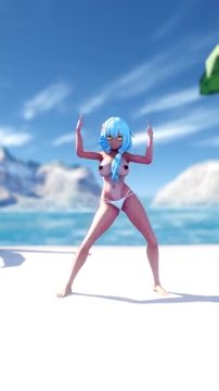 [MMD] 雪花ラミィ / Lamy  -The Magic Bomb /トントンダンス [ホロライブ / hololive] R-18 サンプル画像