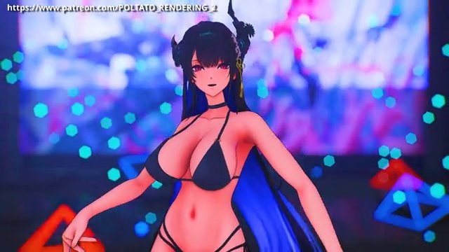【MMD ホロライブ】《Nerissa Ravencroft (ネリッサ・レイヴンクロフト)》~《Giga - CH4NGE ft.Kafu》 サンプル画像