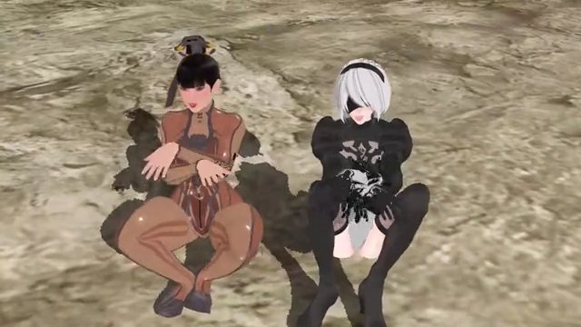 Eve & 2B MMD Girl's Day Expectation