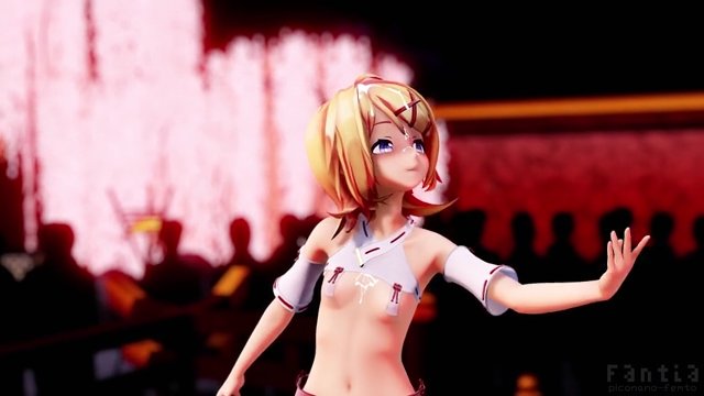 【鏡音リン】巫女風リンちゃん「極楽浄土」【Dance＆SEX】 サンプル画像