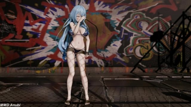 [MMD R18 ホロライブ] Yukihana Lamy (雪花ラミィ) Waist swing dance 4K DL サンプル画像