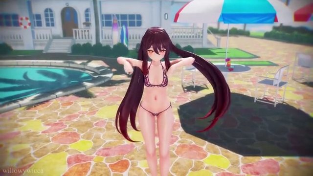 [MMD] Hand Clap - 胡桃 (Hu Tao) [Camera DL] サンプル画像