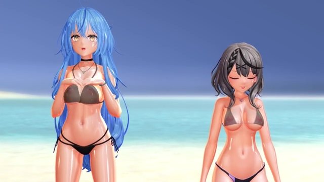 【ホロライブ】　　ラミィ＆クロヱ　BIKINI DANCE サンプル画像