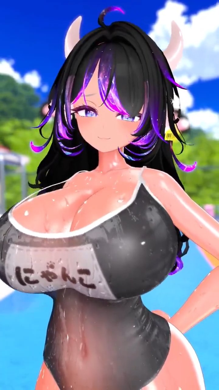 爆乳なスク水美少女の乳揺れがシコれる サンプル画像