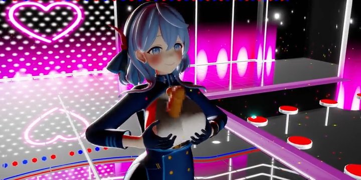 【MMD】パイズリ吹っ切れた アコ【ブルアカ】 サンプル画像