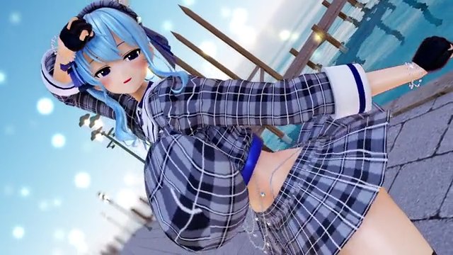 【MMD ホロライブ】星〇すい〇い「Queencard」 サンプル画像