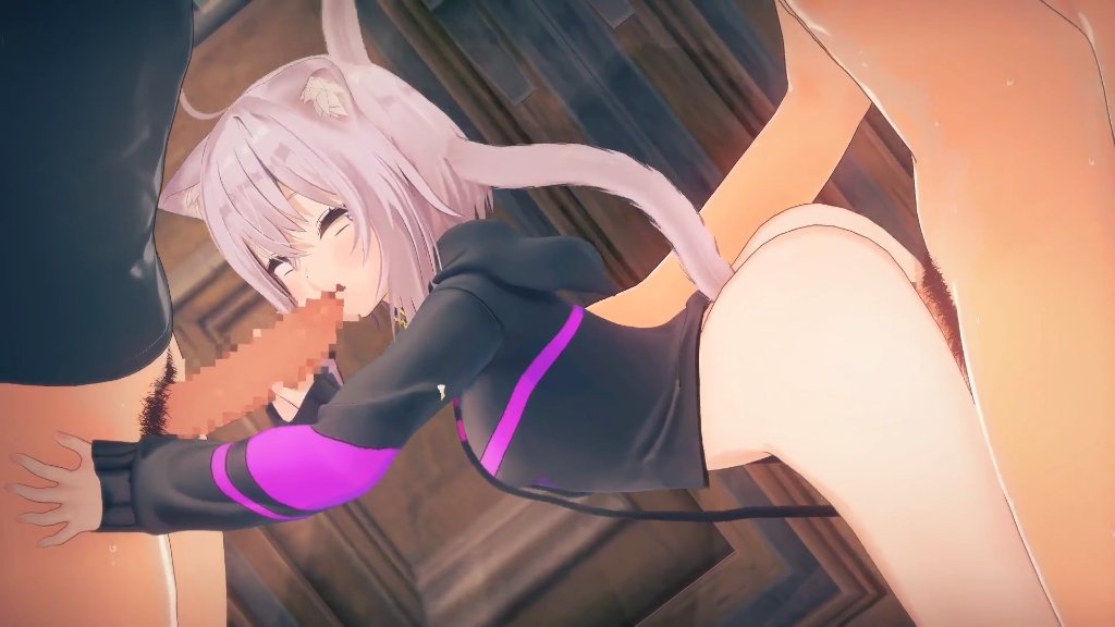 フェラしながらバックハメ 猫又おかゆ