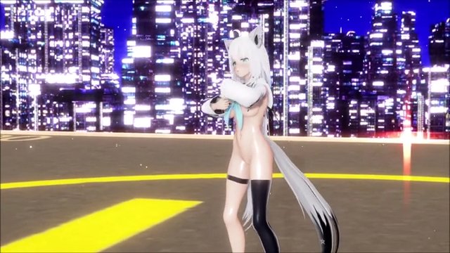 【MMDホロライブ】白上フブ〇 太陽系デスコ
