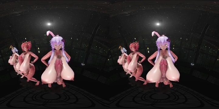 [VR]爆乳ふたなりセルフパイズリおっぱい吹っ切れた サンプル画像