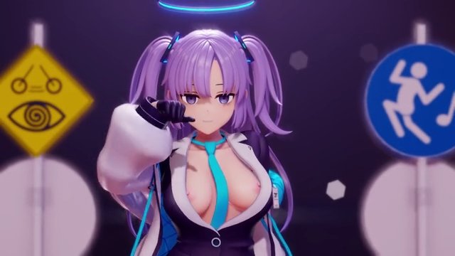 【催眠標識SexDance】 催眠にかかったユウカが強制セックスダンス / LILAC by Yuka 【Blue Archive】 サンプル画像