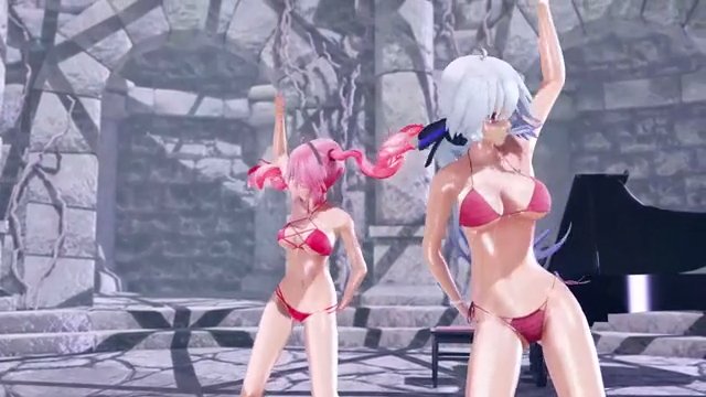 【MMD】弱音ハク重音テトでmagnet