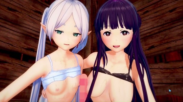 フリーレンとフェルンのWパイズリ サンプル画像