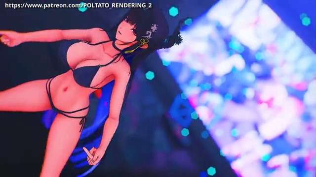 【MMD ホロライブ】《Nerissa Ravencroft (ネリッサ・レイヴンクロフト)》~《Giga - CH4NGE ft.Kafu》 サンプル画像