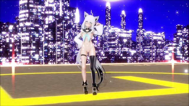 【MMDホロライブ】白上フブ〇 太陽系デスコ サンプル画像