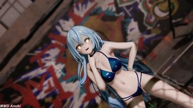 [MMD ホロライブ] Yukihana Lamy (雪花ラミィ) Stellar 4K DL サンプル画像