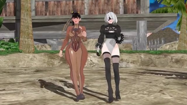 Eve & 2B MMD Girl's Day Expectation サンプル画像