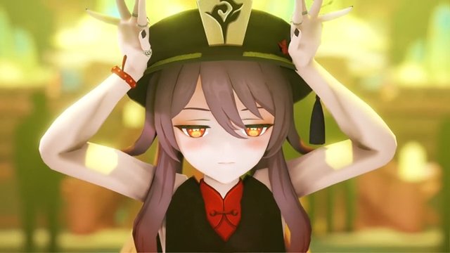 【Hu Tao 胡桃】KING 1080P 【Nude Version 1080P+PubicHair] サンプル画像