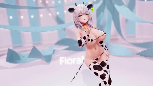 【催眠SexDance】 牛ビキニを着せられた団長が強制セックスダンス / Excuse me by N*el