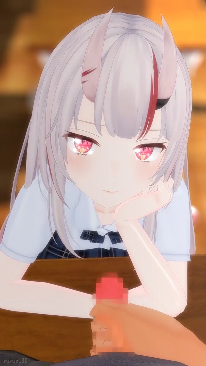 そっけなく手コキをしてくれる百鬼あやめちゃん！ サンプル画像