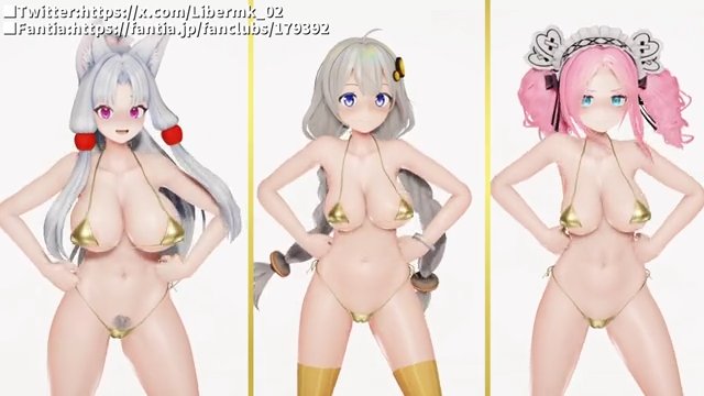 ゴールデンビキニHelltakerダンス【東北イタコ・紲星あかり、四国めたん】 サンプル画像