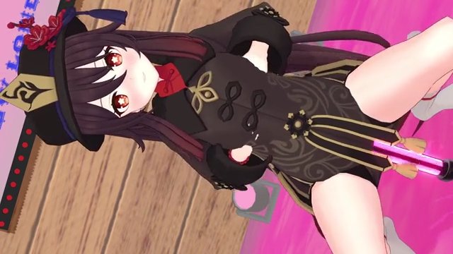 胡桃,Hu Taoのディルド遊び,Dildo Play サンプル画像