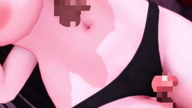 【ブルアカMMD】リオ会長でHelコキぶっかけ祭【パイズリ】 サンプル画像