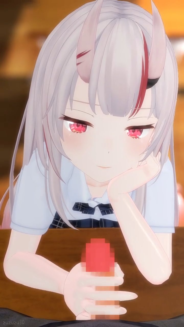 そっけなく手コキをしてくれる百鬼あやめちゃん！ サンプル画像