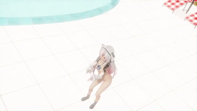 【MMDホロライブ】百鬼あやめ Seabreezeおまけ サンプル画像