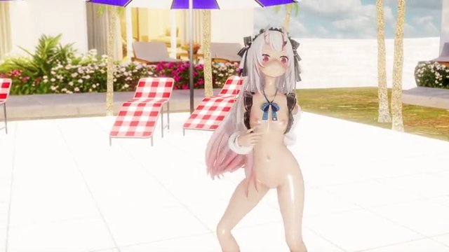 【MMDホロライブ】百鬼あやめ Seabreezeおまけ サンプル画像